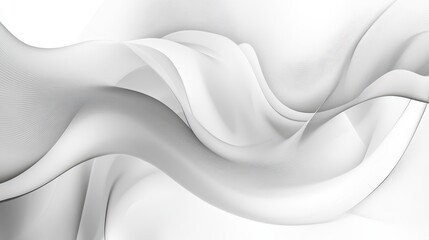Fototapeta premium An abstract grainy background featuring subtle gray liquid lines and wave shapes on a white backdrop, with a noise texture effect.