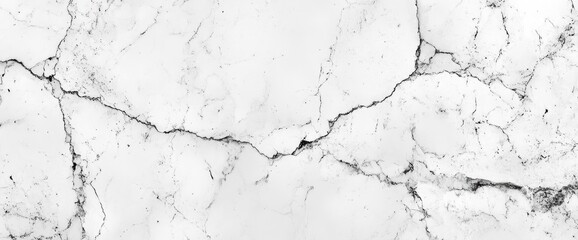 Obraz premium Cracked White Marble Texture Background