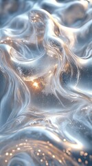 Liquid Metal Flows, Shimmers, Glows