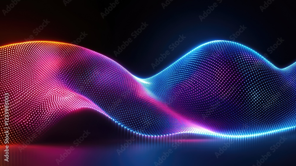 Poster abstract ai innovation background with interconnected glowing lines, neural network patterns, and sm