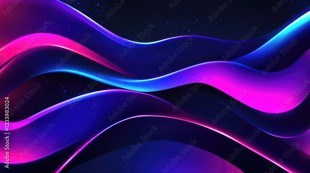 Poster abstract ai innovation background with interconnected glowing lines, neural network patterns, and sm