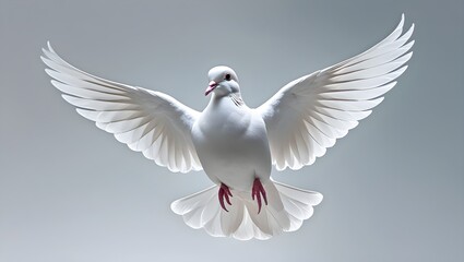 Fototapeta premium white dove flying