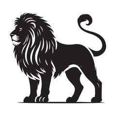 lion isolated on white