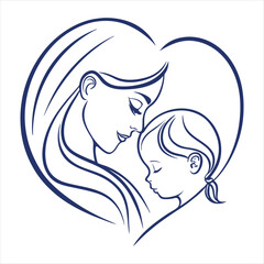 Mother's Day vector design clip art illustration