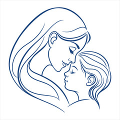 Mother's Day vector design clip art illustration
