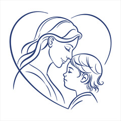 Mother's Day vector design clip art illustration