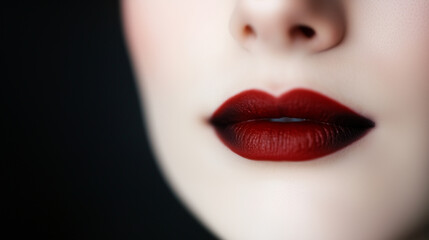 Obraz premium smoke eyes and red lips.