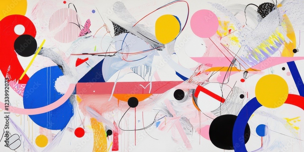 Poster dynamic abstract art creative studio visual artwork colorful environment artistic perspective concep
