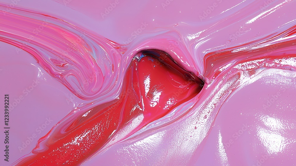 Poster dynamic abstract expressionism art studio painting technique colorful environment close-up view crea