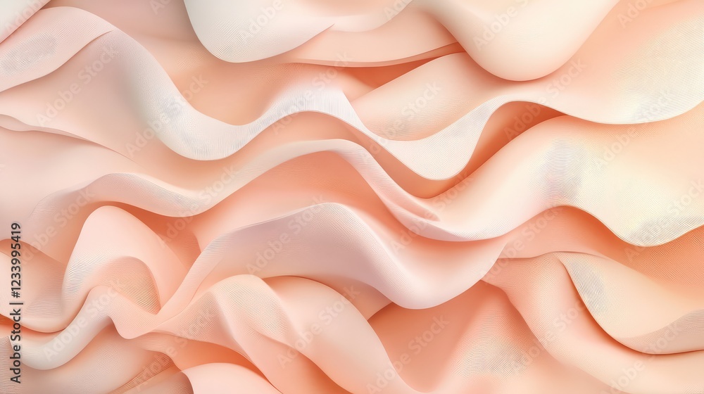 Poster minimalistic abstract background featuring subtle paper texture with soft shadow folds in neutral pa