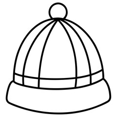 Minimalist Beanie Line Art Illustrations