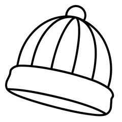 Minimalist Beanie Line Art Illustrations