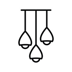 ceiling lamp icon design vector template