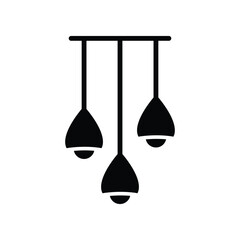 ceiling lamp icon design vector template