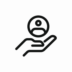 customer care support service icon vector sign