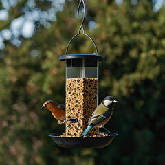 Fototapeta premium close up of bird feeder