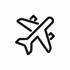 travel insurance flight protection icon vector sign