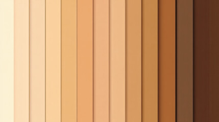 Shades of Skin Tones: A spectrum of realistic skin tone variations, displayed as vertical stripes, showcasing a diverse range of human complexions.  