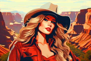 Character Western Woman Portrait