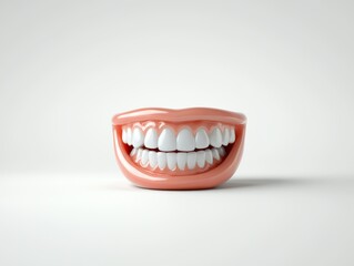 Healthy tooth, a detailed closeup view for dental hygiene and oral care promotion