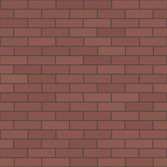 Obraz premium Brick drawing. Seamless red brick wall background - texture pattern for continuous replication.