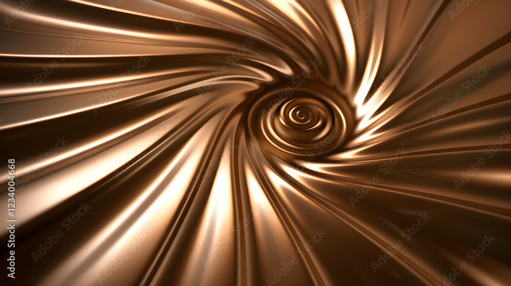 Poster a swirling bronze pattern creating a dynamic and fluid visual effect.