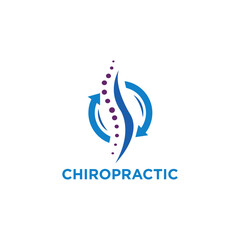 Chiropractic Logo Simple and Templates Vector