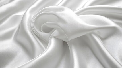 Obraz premium Elegant White Silk Drapes Beautifully