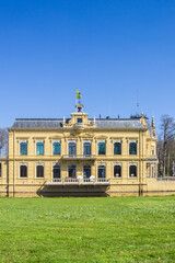 Fototapeta premium Front facade of the historic Nienoord mansion in Leek, Netherlands