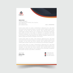 Sleek and Professional Letterhead

