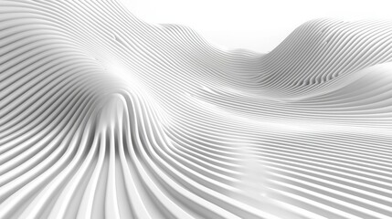 Abstract White Curvilinear Architectural Design