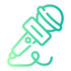 microphone Line Gradient Icon