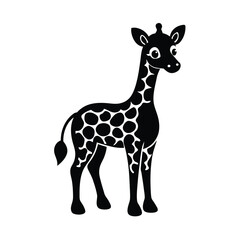 Fototapeta premium giraffe isolated on white