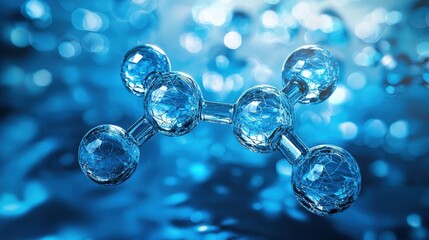 Crystalline Molecular Structure in Azure