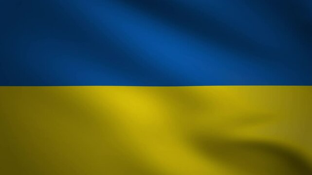 4k of ukraine waving flag full screen