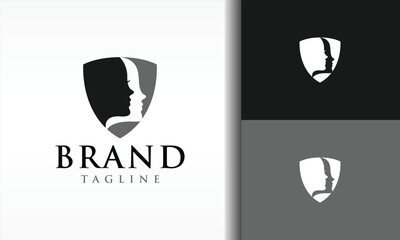 two face shield logo