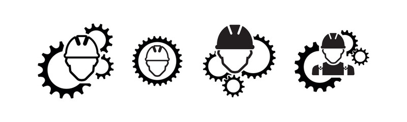 vector illustration of a construction worker	