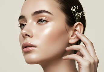 A Beauty model with Natural Elegance