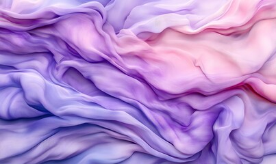 Fototapeta premium Pastel fabric waves, flowing texture, abstract background, design element