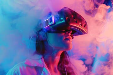 Fototapeta premium A Virtual reality game.