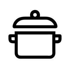Obraz premium Cooking Pot Vector Icon for Kitchen and Culinary Representation