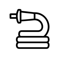 Fototapeta premium Hose Pipe Vector Icon for Gardening and Watering Representation