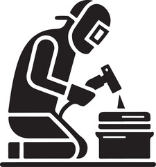 electric plug and socket silhouette