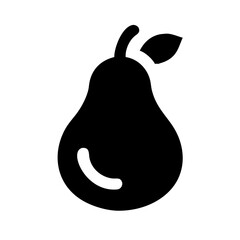 Pear Vector Icon for Fresh Fruit and Healthy Eating Representation