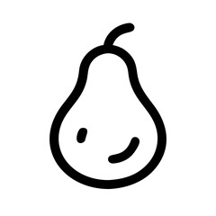 Pear Vector Icon for Fresh Fruit and Healthy Eating Representation