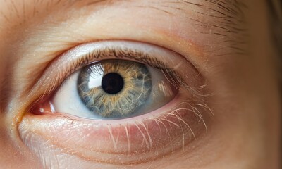 Fototapeta premium A close-up of a human eye