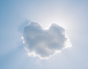 Heart Shaped Cloud: A Serene Sky Moment