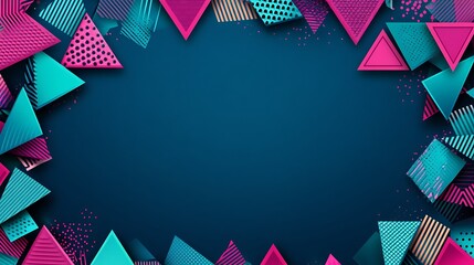 Obraz premium Abstract Geometric Triangle Design Background