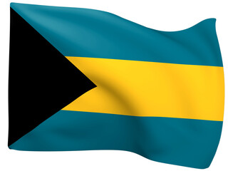 3d Waving Flag Bahamas.