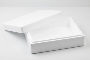 Styrofoam is a synthetic material made up of small air-filled particles that is lightweight and has excellent heat insulating properties.